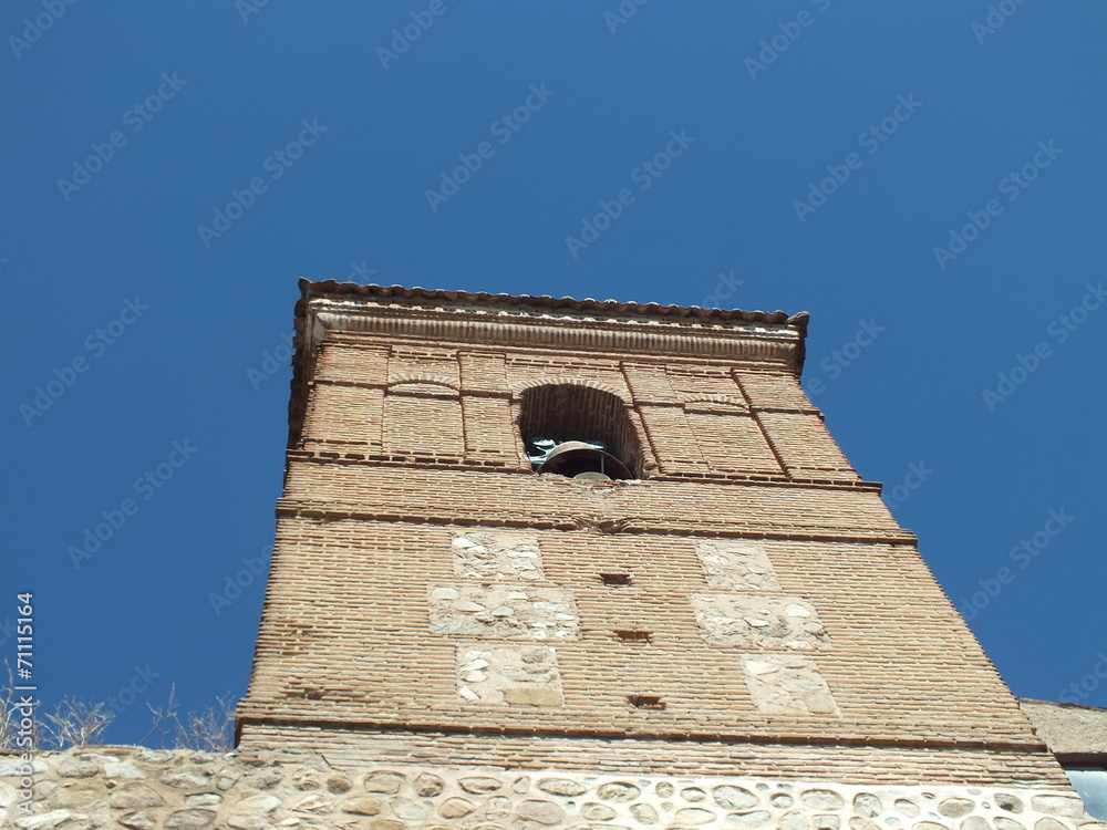 Naklejka premium iglesia de san miguel arcangel en escalona