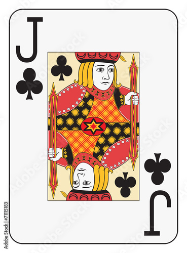 Jumbo index jack of clubs