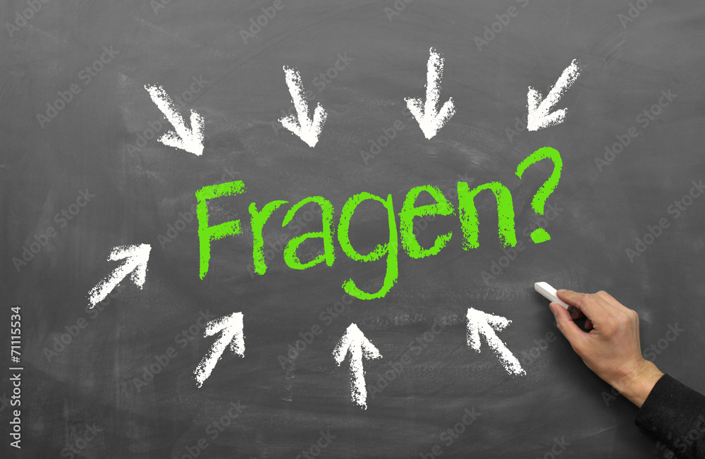 Fototapeta premium Fragen