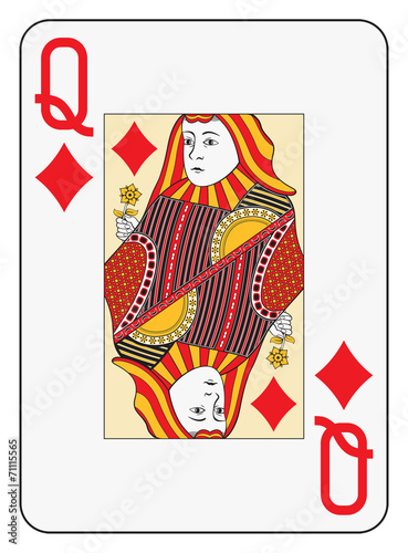 Jumbo index queen of diamonds