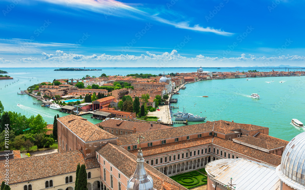 Obraz premium Wyspy San Giorgio Maggiore i Giudecca w Wenecji, Włochy