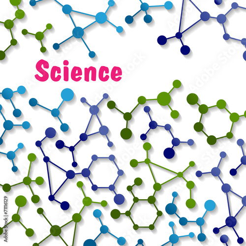 Colorful science background pattern