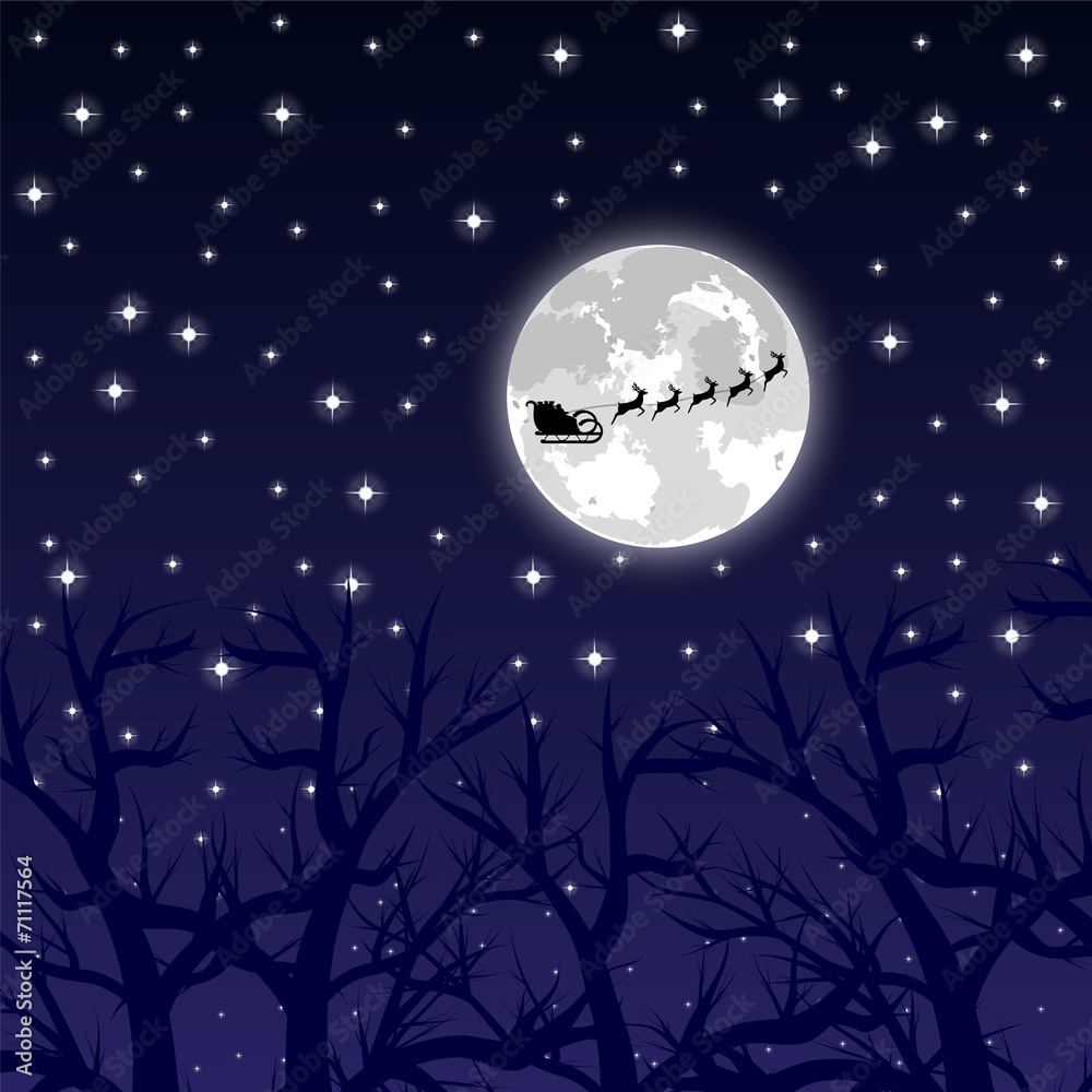 Santa Claus riding on a reindeer Santa Claus riding on a reindeer