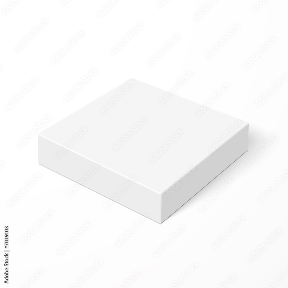 Blank box isolated on white background Blank box isolated on white background