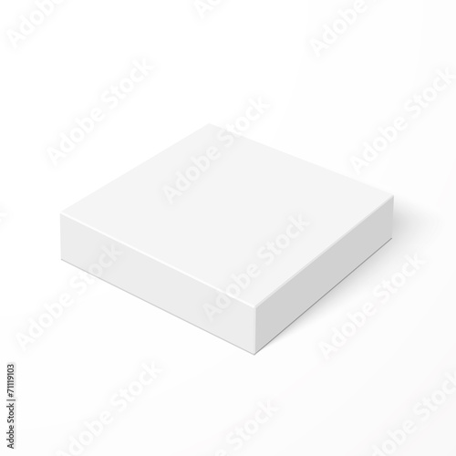 Blank box isolated on white background