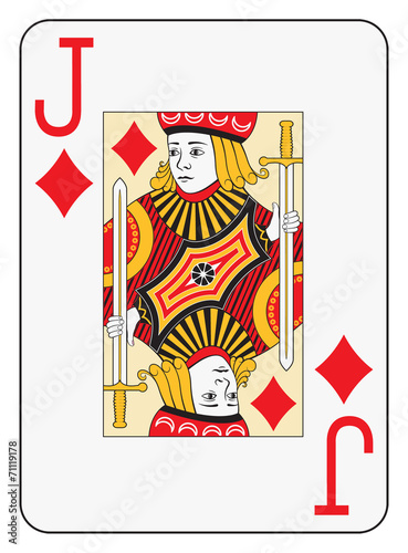 Jumbo index jack of diamonds