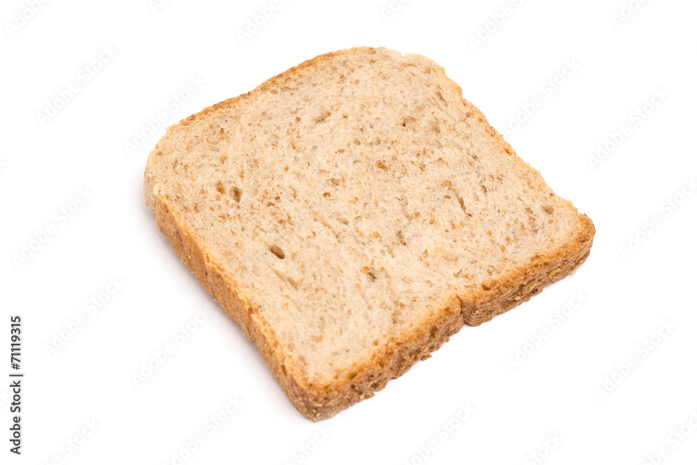 Bread Slice Isolated On White