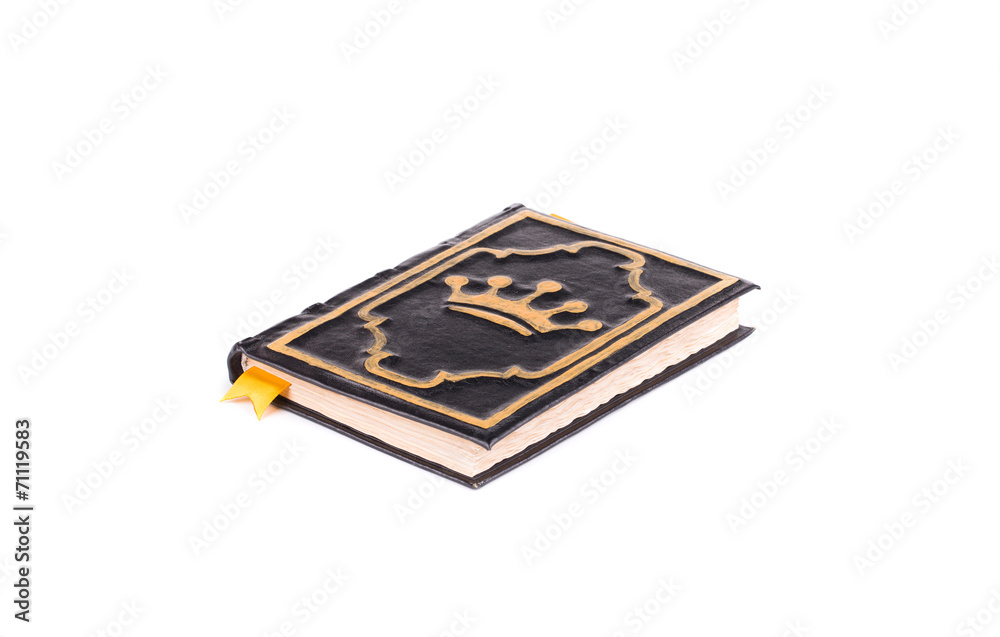 Handmade diary with crown cover. Handmade diary with crown cover.