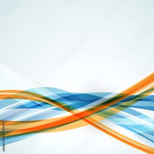 Abstract vector colorful wave background