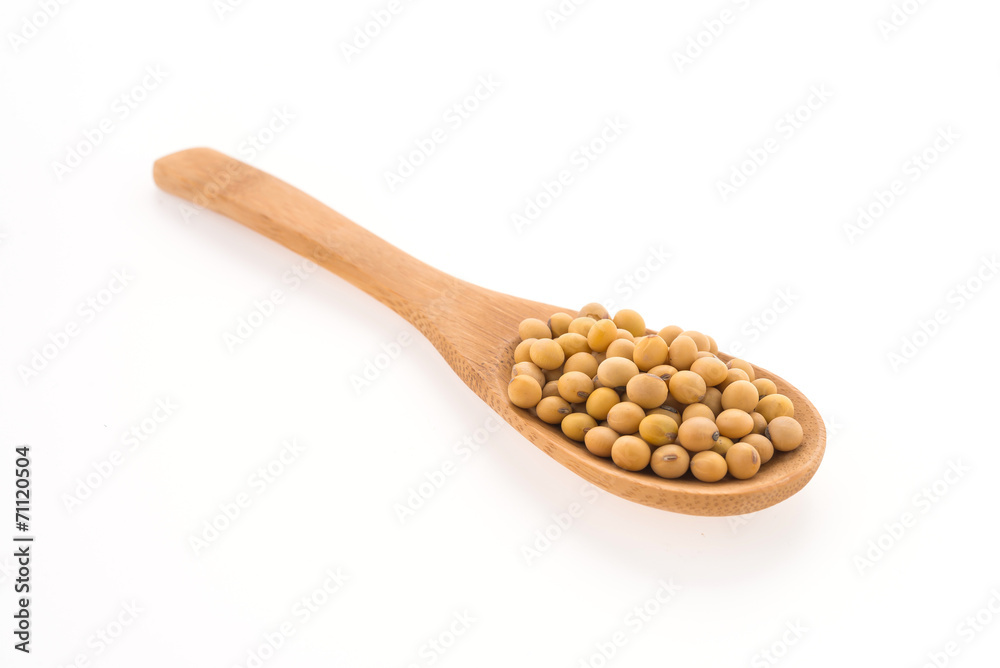 Soybean isolated on white background