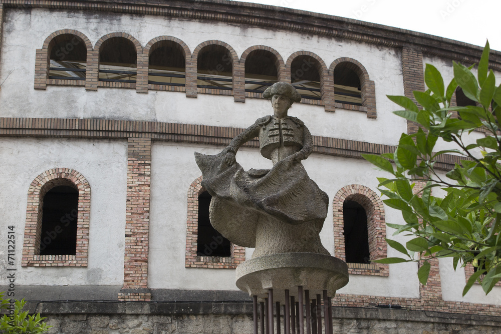 Fototapeta premium Einzige Stierkampfarena in Galizien (Pontevedra)