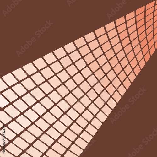 3D Squares Mosaic Wall - Background Template
