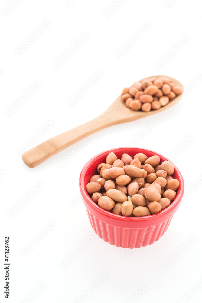 Peanut isolated on white background Peanut isolated on white background