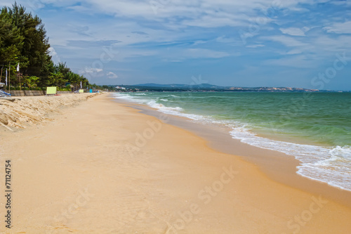 Mui ne beach in sunny day, Vietnam. photo