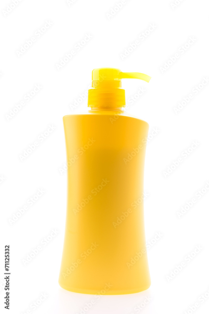 Bottle lotion isolated on white Bottle lotion isolated on white