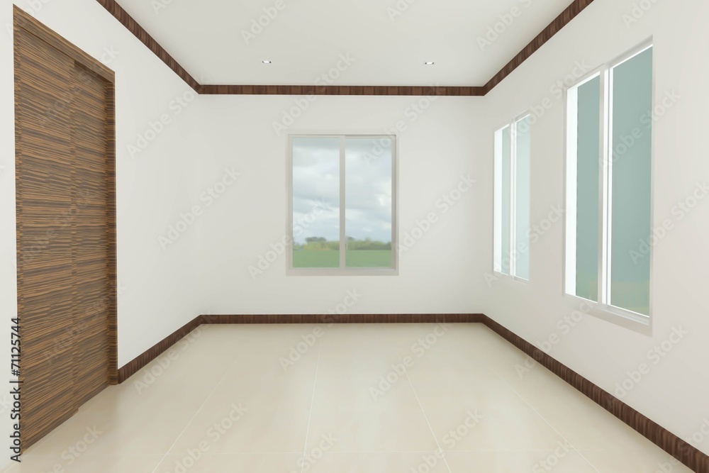 Obraz premium Empty room in hoem