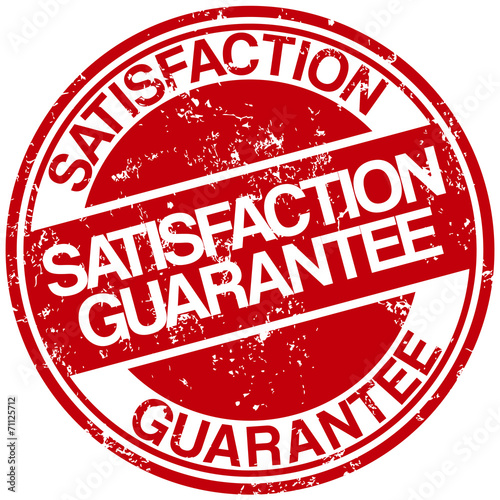 satisfaction guarantee stamp