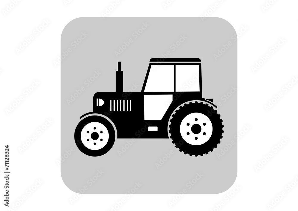 Tractor vector icon