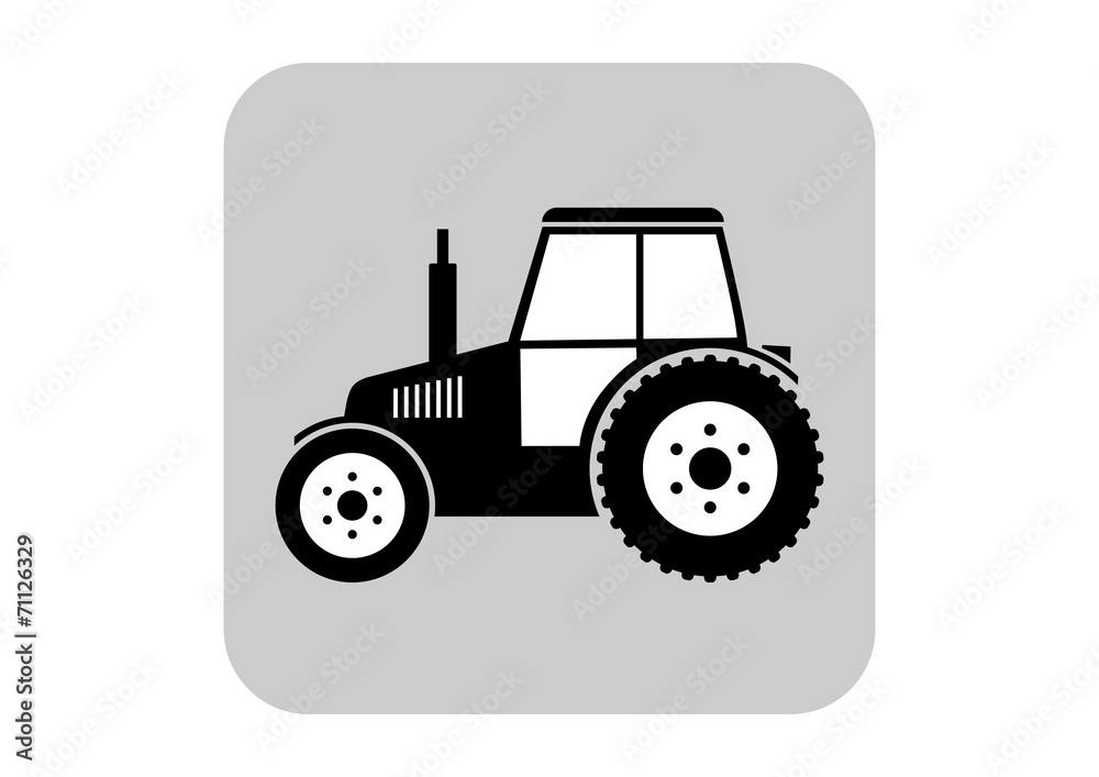 Tractor vector icon