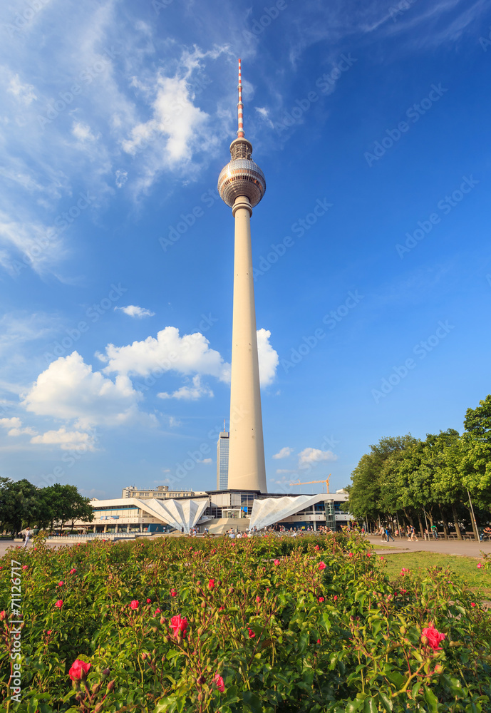 Naklejka premium Berlin TV tower, Berlin, Germany