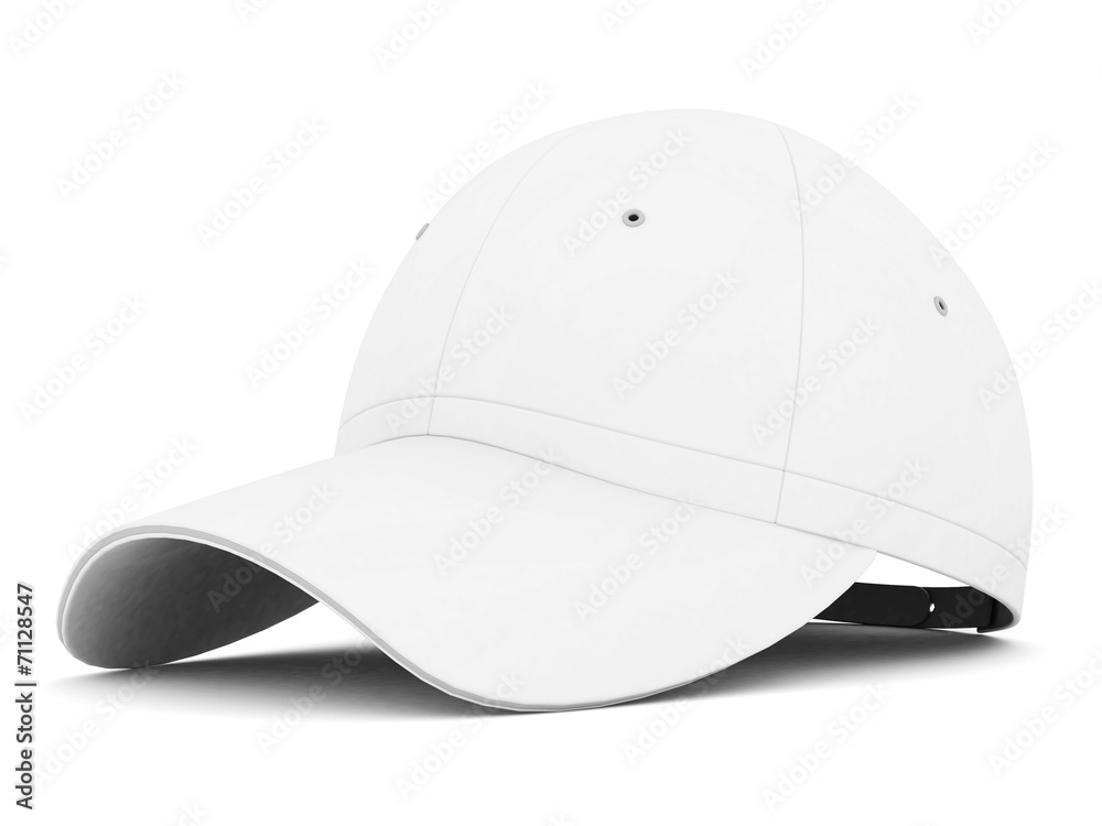Obraz premium White baseball cap