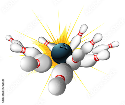 Bowling ball strike