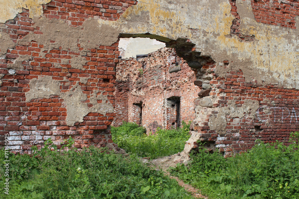 Ruins of the Old Cathedral Church in Vyborg.
