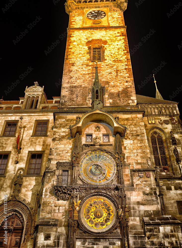 Obraz premium Astronomical clock in Prague