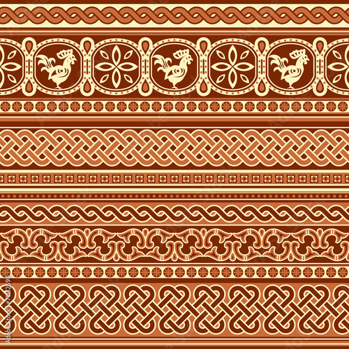 Fototapeta slavic ornament seamless