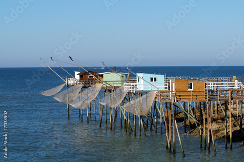 Alignement de carrelets de Charentes Maritime