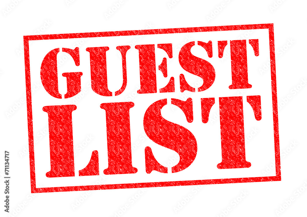 GUEST LIST GUEST LIST