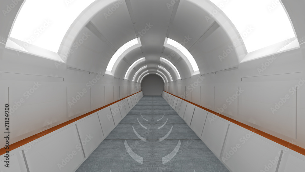 Fototapeta premium SCIFI futuristic interior architecture