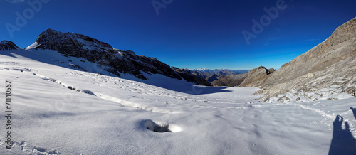 Panoramic view of the Glarnisch glacier, Swiss Alps, Switzerland photo
