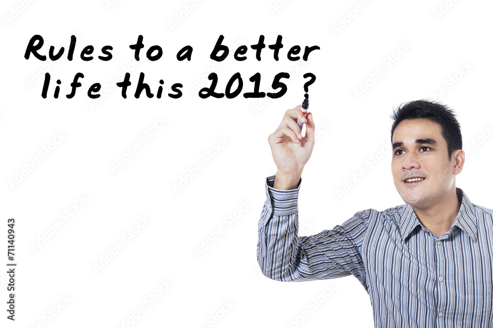 Man writes rules for better life Man writes rules for better life