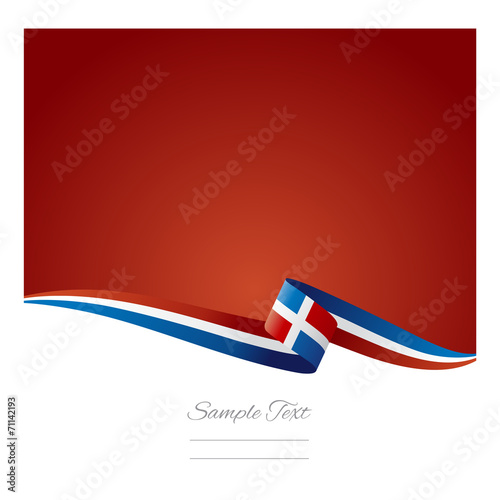 Abstract color background Dominican Republic flag vector
