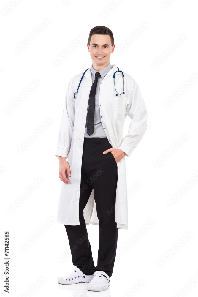 Young male doctor posing Young male doctor posing