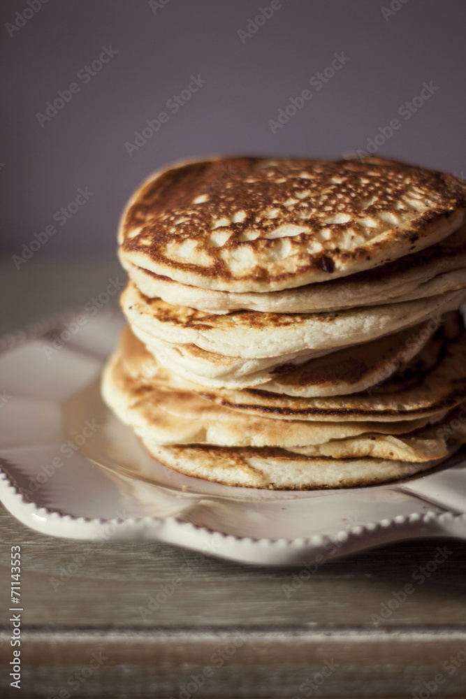 pancakes lying on the plate