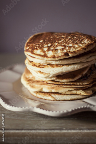 pancakes lying on the plate