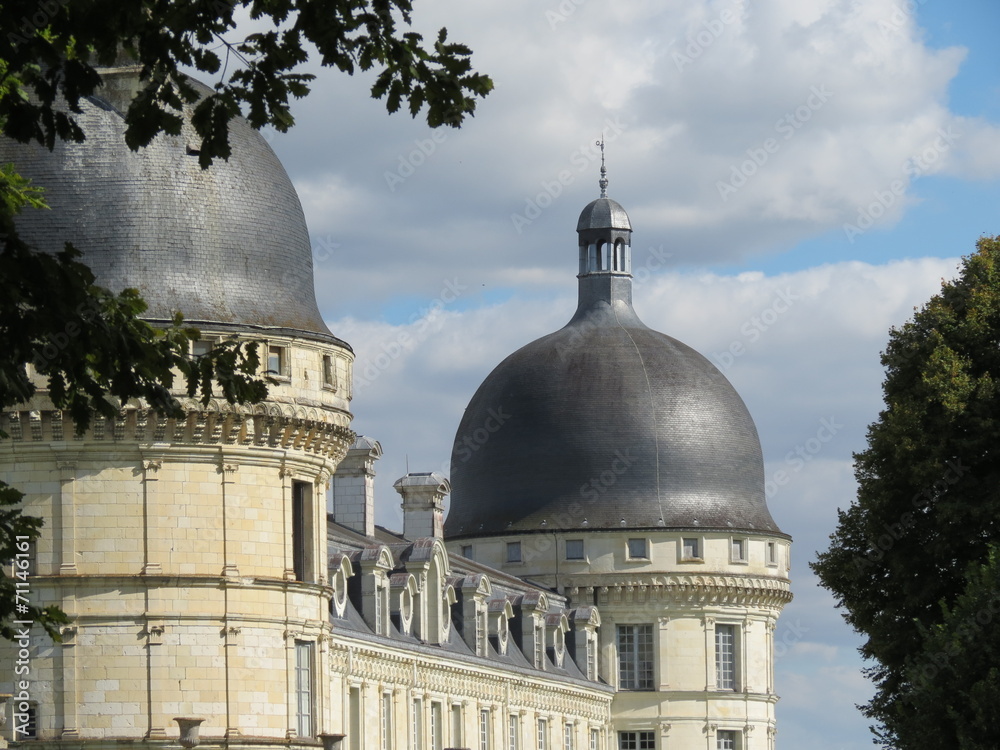 Fototapeta premium Indre - Tours et domes du Chateau de Valençay