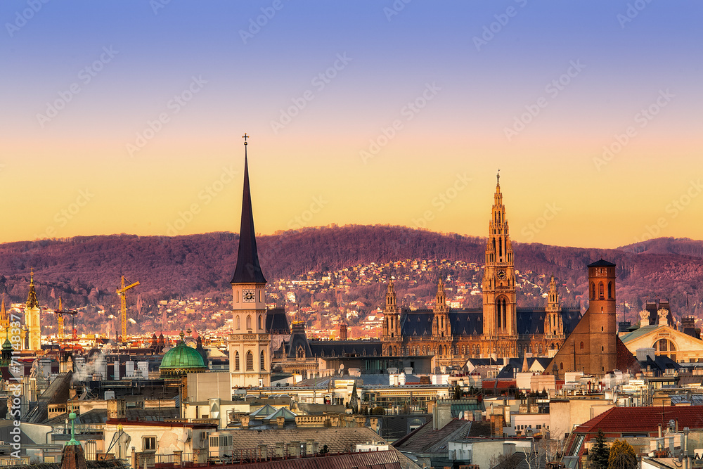 Вид на Вену с высоты