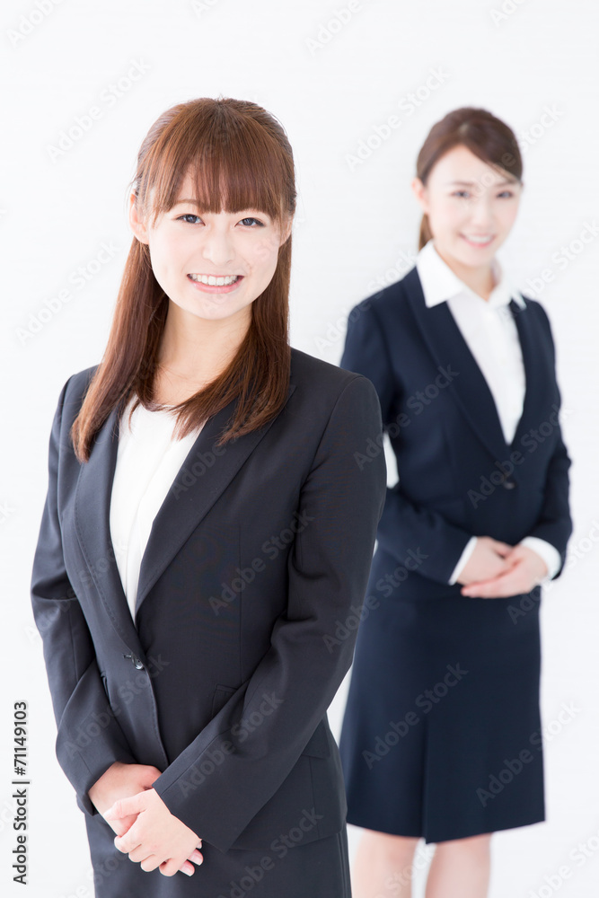 portrait of asian businesswomen on white background portrait of asian businesswomen on white background