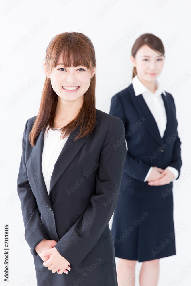 portrait of asian businesswomen on white background portrait of asian businesswomen on white background