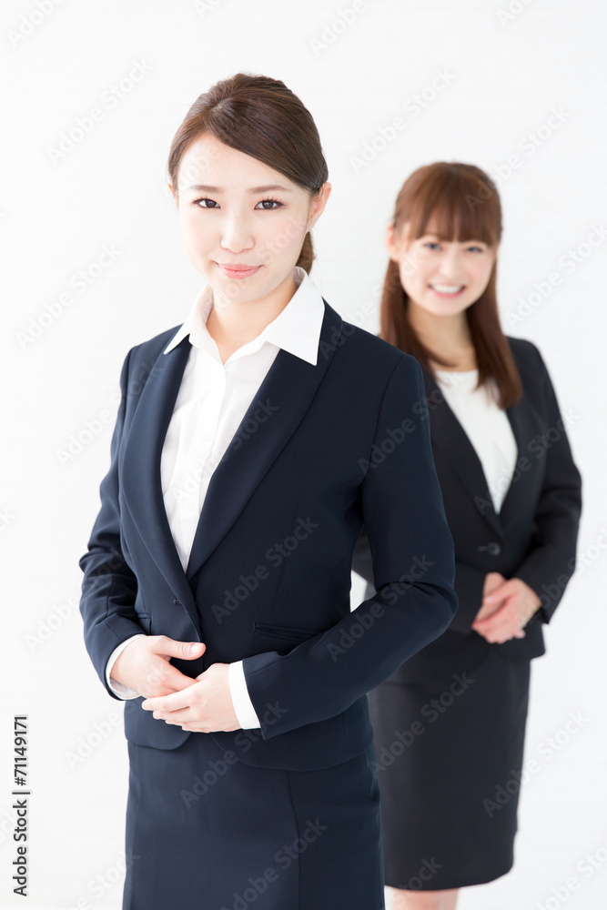 portrait of asian businesswomen on white background portrait of asian businesswomen on white background
