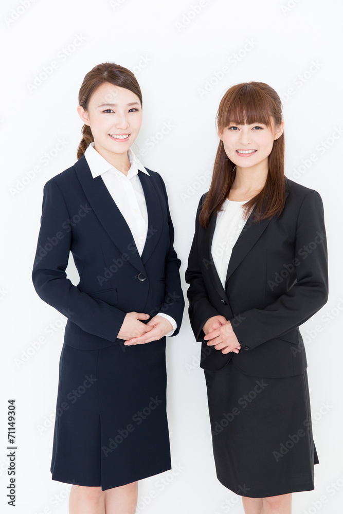 portrait of asian businesswomen on white background portrait of asian businesswomen on white background