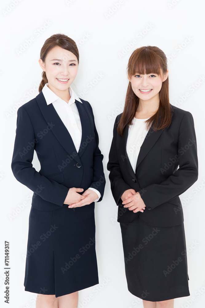 portrait of asian businesswomen on white background portrait of asian businesswomen on white background