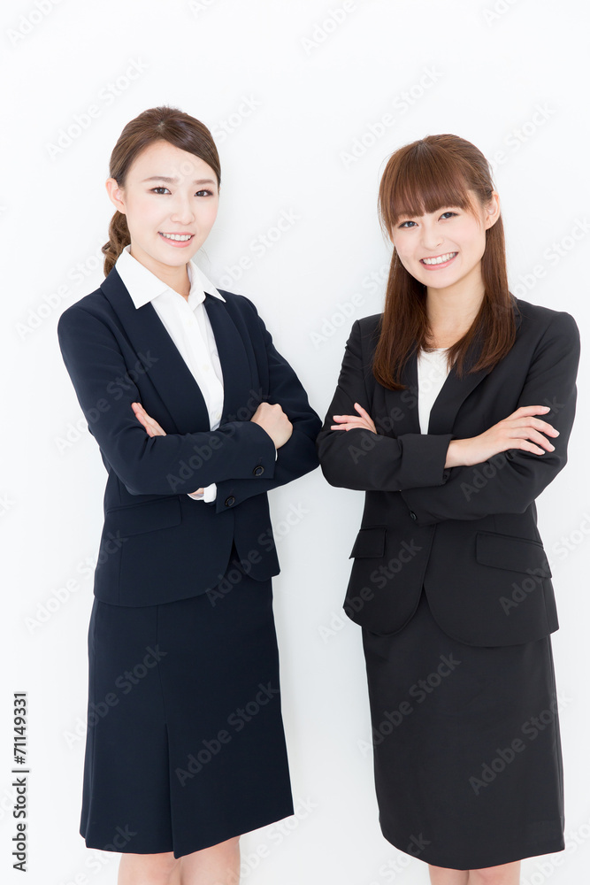 portrait of asian businesswomen on white background portrait of asian businesswomen on white background
