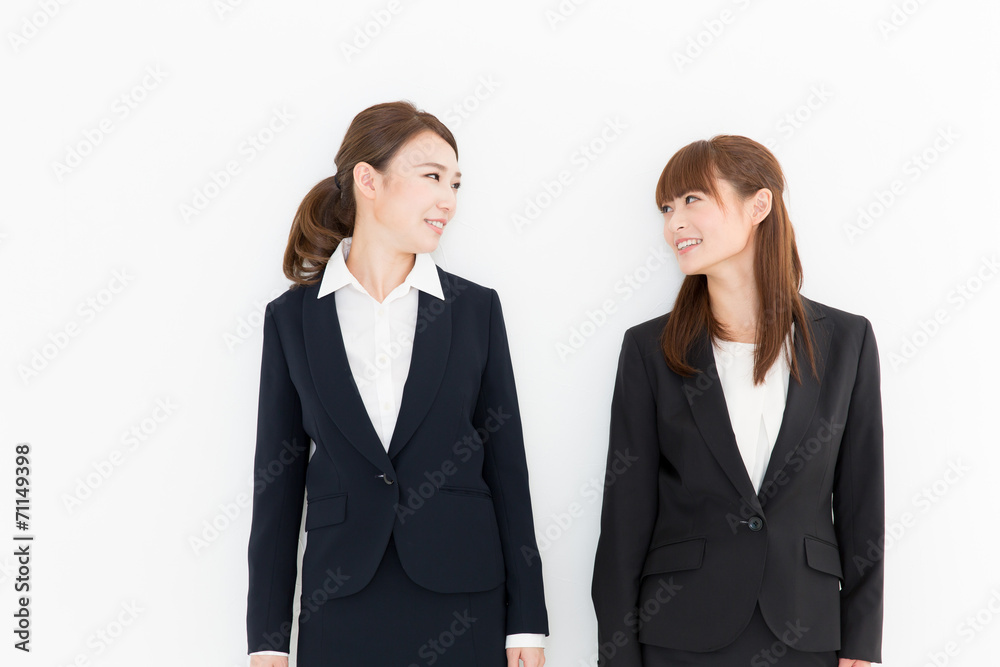 portrait of asian businesswomen on white background portrait of asian businesswomen on white background