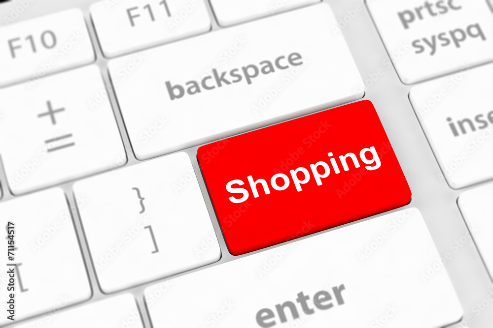 shopping enter button key on white keyboard shopping enter button key on white keyboard