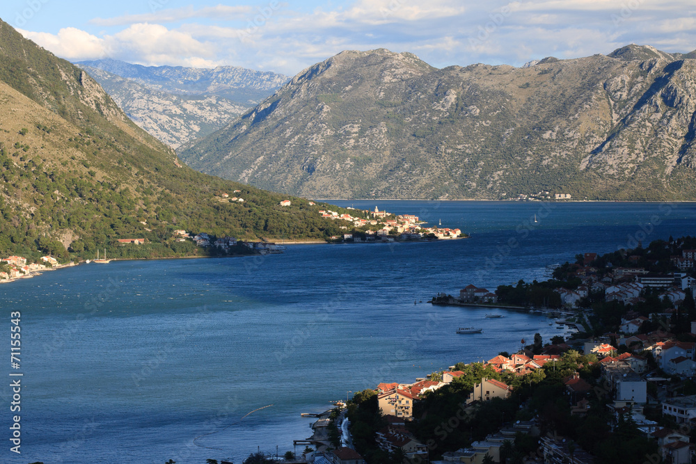 morning in the Bay of Kotor in Montenegro
