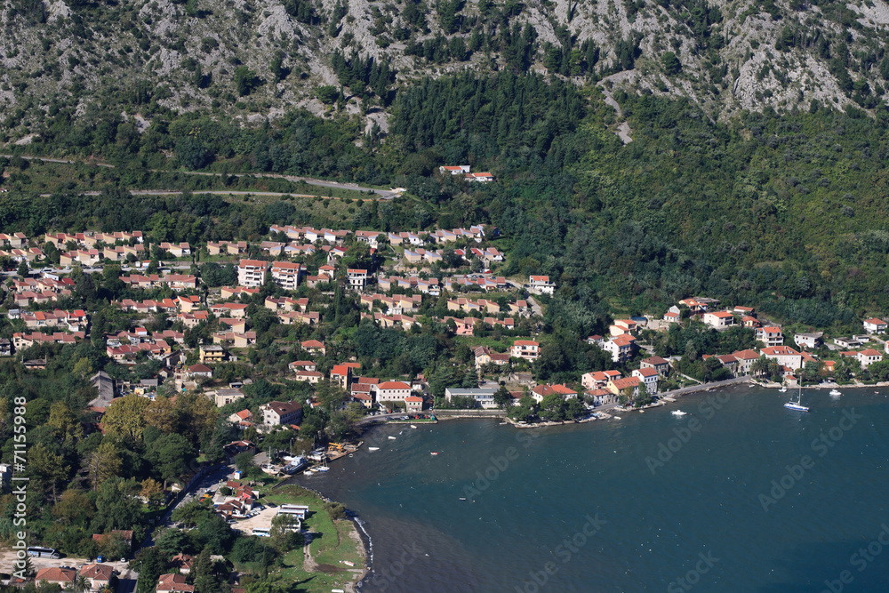 Adriatic coast of Montenegro. Bay of Kotor.